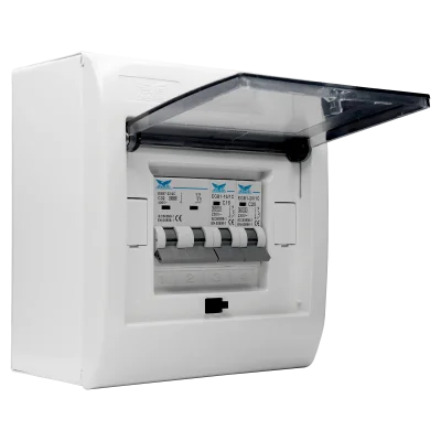 ชุดตู้ประกอบ เมนเบรกเกอร์ MCB 32A ลูกย่อย MCB 2 ตัว (16A, 20A)