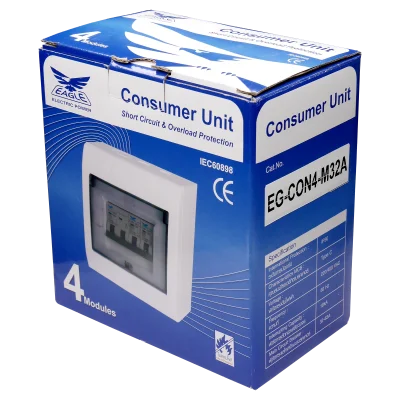 ชุดตู้ประกอบ เมนเบรกเกอร์ MCB 32A ลูกย่อย MCB 2 ตัว (16A, 20A)