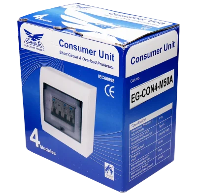 ชุดตู้ประกอบ เมนเบรกเกอร์ MCB 50A ลูกย่อย MCB 2 ตัว (20A, 32A)