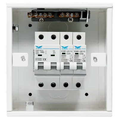 ชุดตู้ประกอบ เมนเบรกเกอร์ MCB 63A ลูกย่อย MCB 2 ตัว (20A, 32A)