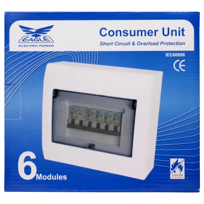 ชุดตู้ประกอบ เมนเบรกเกอร์ MCB 32A ลูกย่อย MCB 4 ตัว (16Ax2, 20Ax2)