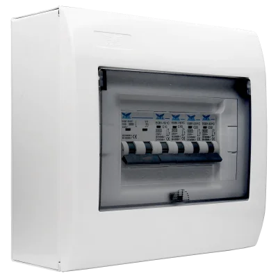 ชุดตู้ประกอบ เมนเบรกเกอร์ MCB 50A ลูกย่อย MCB 4 ตัว (10A, 16A, 20A, 32A)