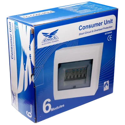 ชุดตู้ประกอบ เมนเบรกเกอร์ MCB 50A ลูกย่อย MCB 4 ตัว (10A, 16A, 20A, 32A)