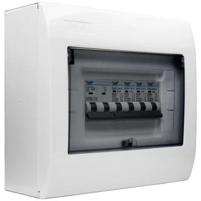 ชุดตู้ประกอบ เมนเบรกเกอร์ MCB 63A ลูกย่อย MCB 4 ตัว (10A, 16A, 20A, 32A)