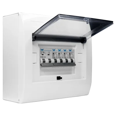 ชุดตู้ประกอบ เมนเบรกเกอร์ MCB 63A ลูกย่อย MCB 4 ตัว (10A, 16A, 20A, 32A)