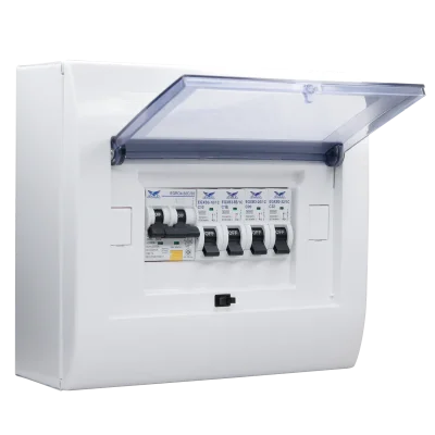 ชุดตู้ประกอบ เมนเบรกเกอร์ RCBO 50A ลูกย่อย MCB 4 ตัว (10A, 16A, 20A, 32A)
