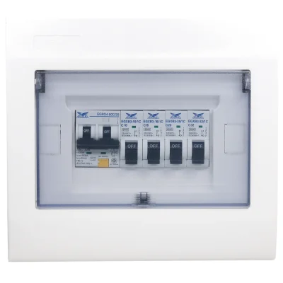 ชุดตู้ประกอบ เมนเบรกเกอร์ RCBO 50A ลูกย่อย MCB 4 ตัว (10A, 16A, 20A, 32A)