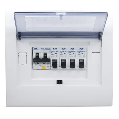 ชุดตู้ประกอบ เมนเบรกเกอร์ RCBO 50A ลูกย่อย MCB 4 ตัว (10A, 16A, 20A, 32A)