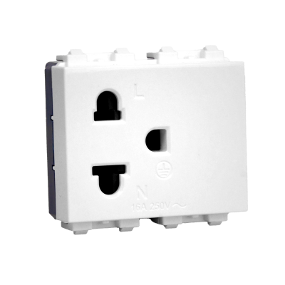 เต้ารับเดี่ยวมีกราวด์ 3 ขา 16 แอมป์ 250 โวลต์