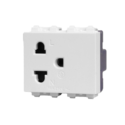 เต้ารับเดี่ยวมีกราวด์ 3 ขา 16 แอมป์ 250 โวลต์