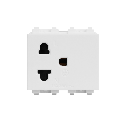 เต้ารับเดี่ยวมีกราวด์ 3 ขา 16 แอมป์ 250 โวลต์