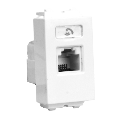 เต้ารับโทรศัพท์ 4 สาย RJ11 ขนาด 1 ช่อง