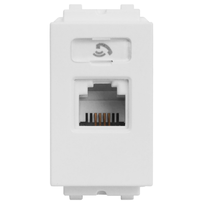 เต้ารับโทรศัพท์ 4 สาย RJ11 ขนาด 1 ช่อง