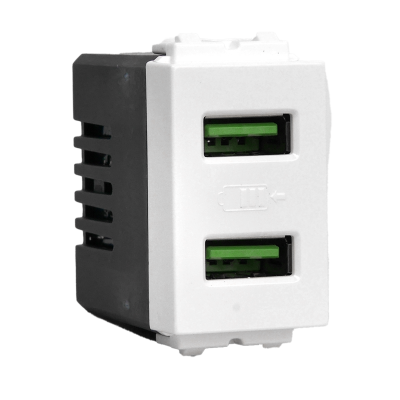 เต้ารับ USB-A 2 ช่อง 2.1 แอมป์ 5 โวลต์