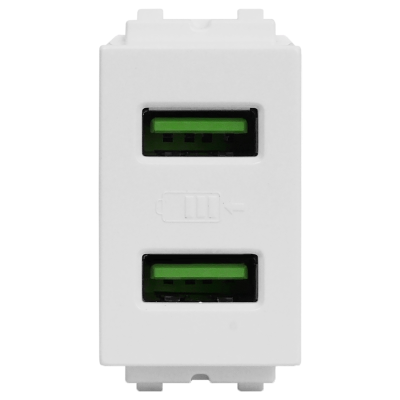 เต้ารับ USB-A 2 ช่อง 2.1 แอมป์ 5 โวลต์