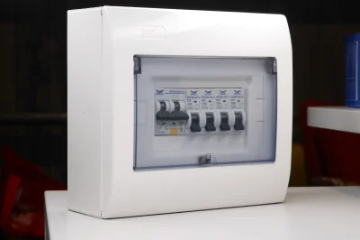 ชุดตู้ประกอบ เมนเบรกเกอร์ RCBO 50A ลูกย่อย MCB 4 ตัว (10A, 16A, 20A, 32A)