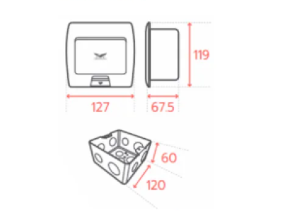 เต้ารับฝังพื้นอะลูมิเนียม