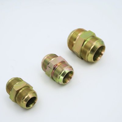 ข้อต่อไฮดรอลิค เกลียว JIC37 1  ข้าง x เกลียว JIC37 1 ข้าง (ขนาด 1/4" จนถึง 2")