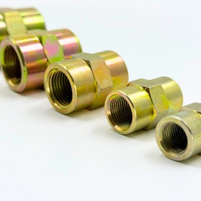 ข้อต่อไฮดรอลิค  SOCKET เกลียวใน 2 ข้าง  เกลียวใน BSPT 2 ข้าง ข้อต่อตรง (ขนาด 1/4" จนถึง 1")