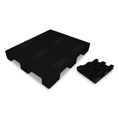 พาเลทพลาสติกแบบทึบสีดำ1000x1200x150mm.55247