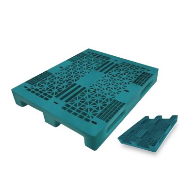 พาเลทพลาสติกแบบโปร่งสีเขียว1000x1200x170mm.55254