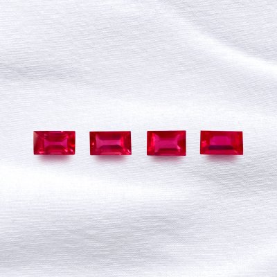 Baguette Cherry Red Ruby