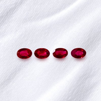 Oval Dark Red Ruby