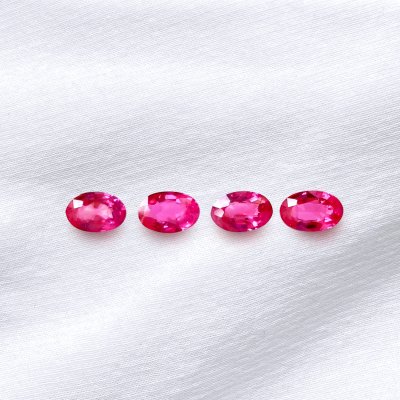 Oval Pinkish Red Ruby