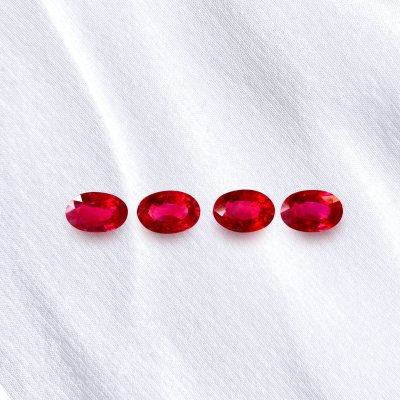 Oval Vivid Red Ruby