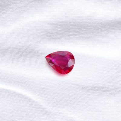 Pear Ruby 4.10 ct.