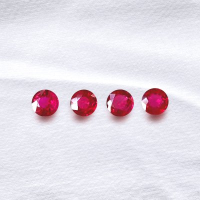 Round Cherry Red Ruby