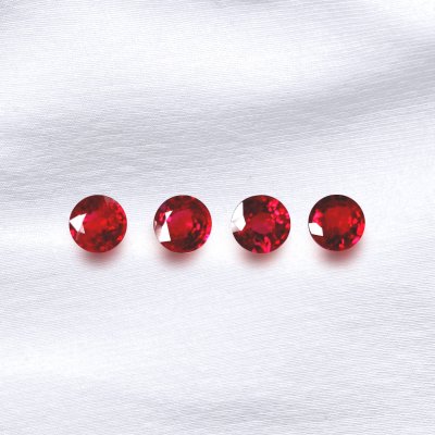 Round Pigeon's Blood Ruby