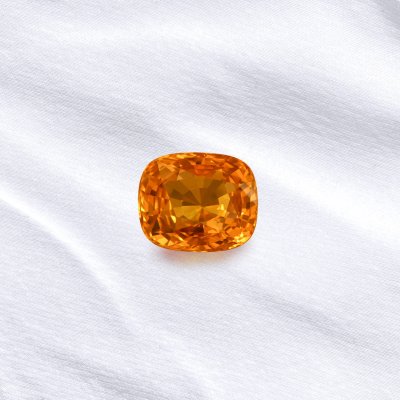 Cushion Yellow Sapphire 7.08 ct.