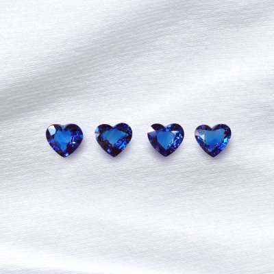 Heart Medium Blue Sapphire