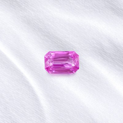 Octagon Pink Sapphire 2.91 ct.
