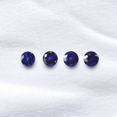 Round Cornflower Blue Sapphire