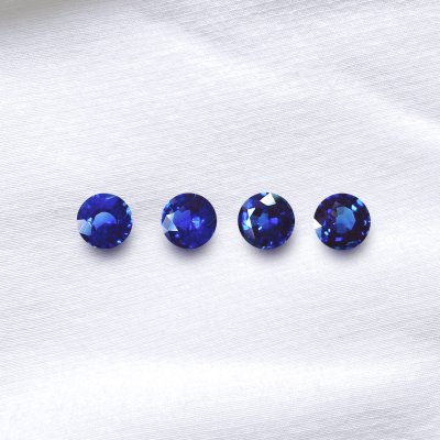 Round Medium Blue Sapphire