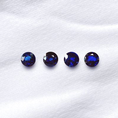 Round Royal Blue Sapphire