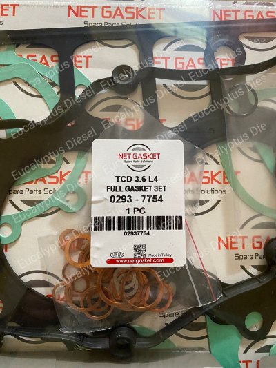 GASKET SET DEUTZ TCD3.6L4 02937754 011007701 NET GASKET