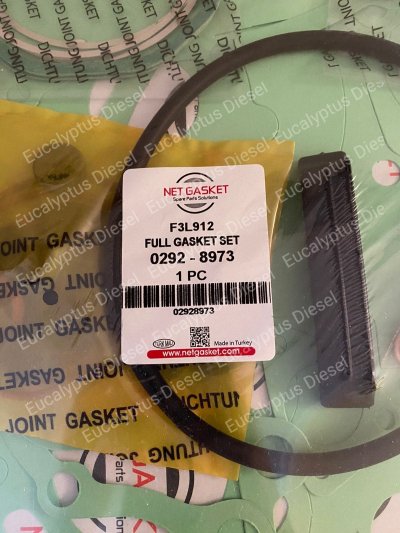GASKET SET ONLY DEUTZ F3L912 02929656 02928973 NET GASKET