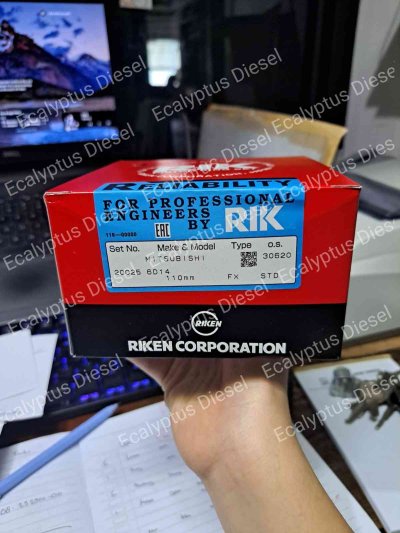 RING PISTON MITSUBISI 6D14 RIKERN 20025