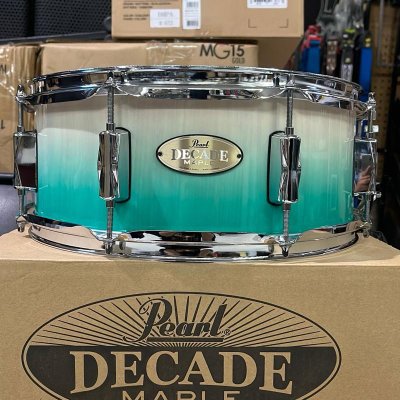 PEARL DMPA1455 S/C # 872 - DECADE MAPLE Snare drum 14x5.5" MAPLE WHITE BEACH PINE FADE
