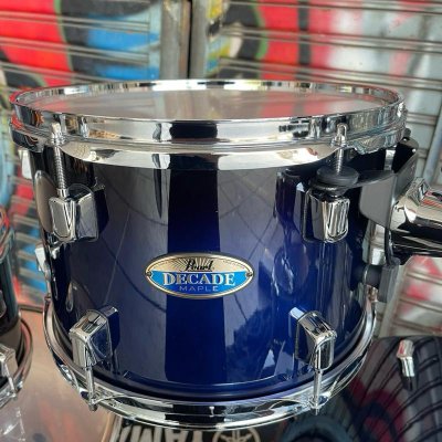 PEARL DMP9275P/C # 216 - DECADE MAPLE KOBALT BLUE FADE DRUM SET 7PCS INCLUDE HARDWARE & BANGKU DRUM