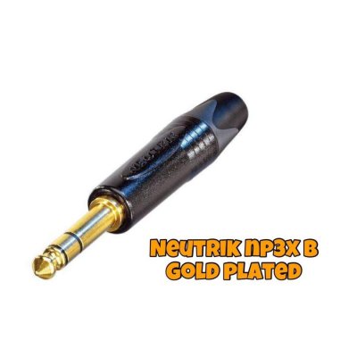 NEUTRIK NP3X-B - GOLD PLATED TRS