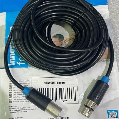 VENTION BBFBN - xlr audio extension cable @15mtr black
