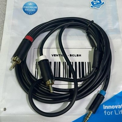 VENTION BCLBH - 3.5mm male to 2-male rca black @2M