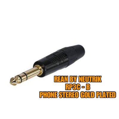 REAN RP3C-B - PHONE STEREO / TRS GOLD PLATED