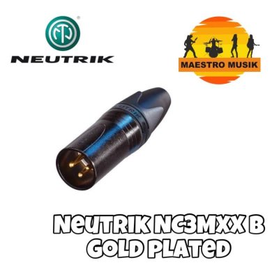 NEUTRIK NC3MXX-B - XLR MALE GOLD PLATED