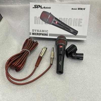 SPL AUDIO WM7V - Microphone Dynamic INCLUDE KABEL, ADA SWITCH ON OFF
