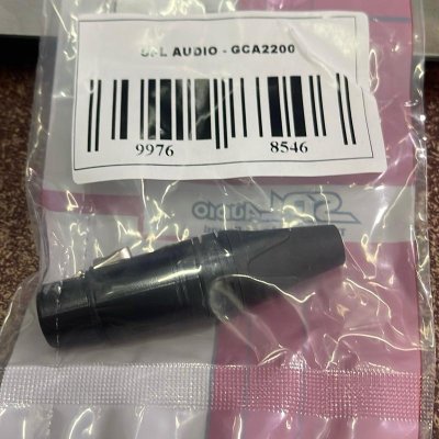 SPL AUDIO GCA 2200 - 3p XLR FEMALE BLACK Connector Gold Plated